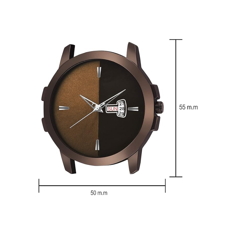 Analog Men's Leather Watch